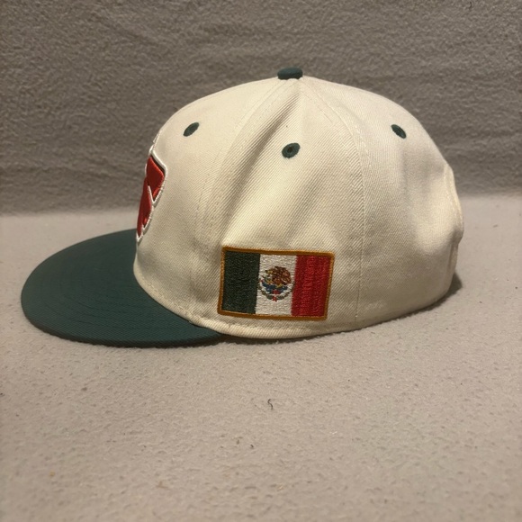 Rings & Crwns Mexico Eagle Logo Adjustable Snapback Flat Bill Cap Hat Collector - Picture 3 of 9